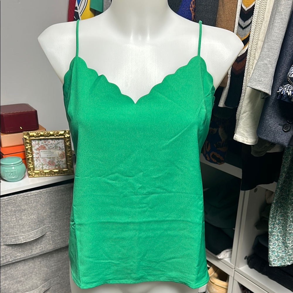 J Crew scallop trim cami